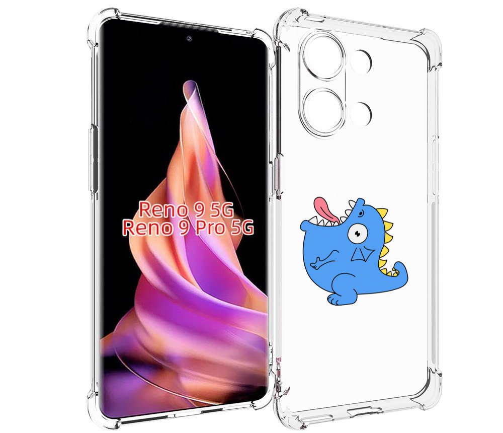 

Чехол MyPads голубая-рыбка для Oppo Reno 9/Reno 9 Pro, Прозрачный, Tocco