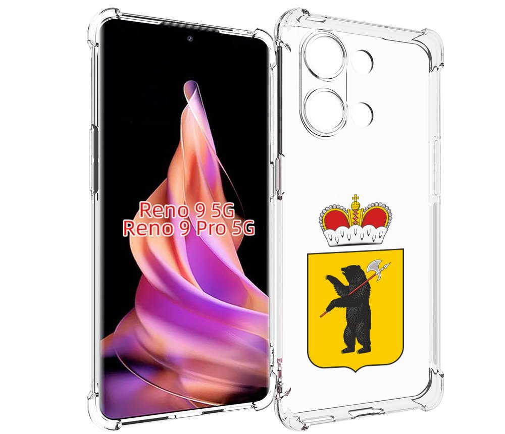 

Чехол MyPads герб-ярославская-область для Oppo Reno 9/Reno 9 Pro, Прозрачный, Tocco