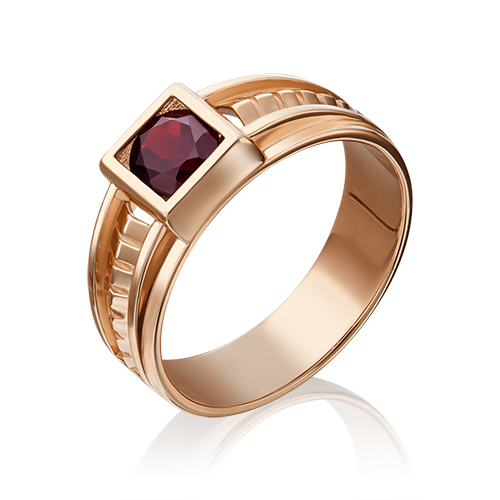 

Кольцо из золота р. 21,5 PLATINA jewelry 01-5281-00-204-1110-57, гранат, 01-5281-00-204-1110-57
