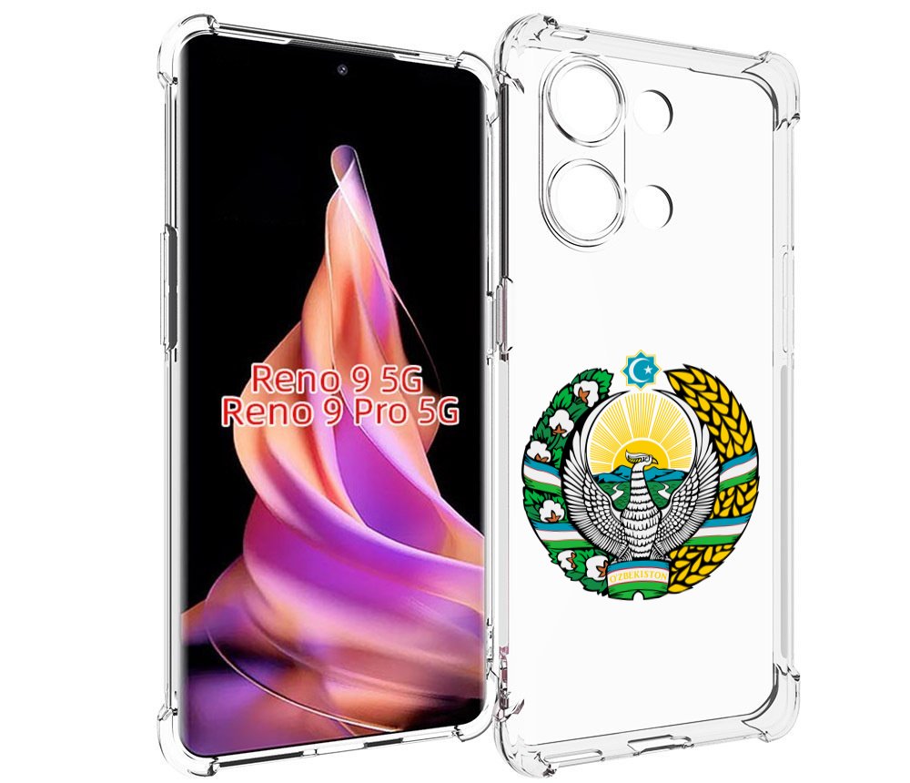 

Чехол MyPads герб-узбекистана для Oppo Reno 9/Reno 9 Pro, Прозрачный, Tocco
