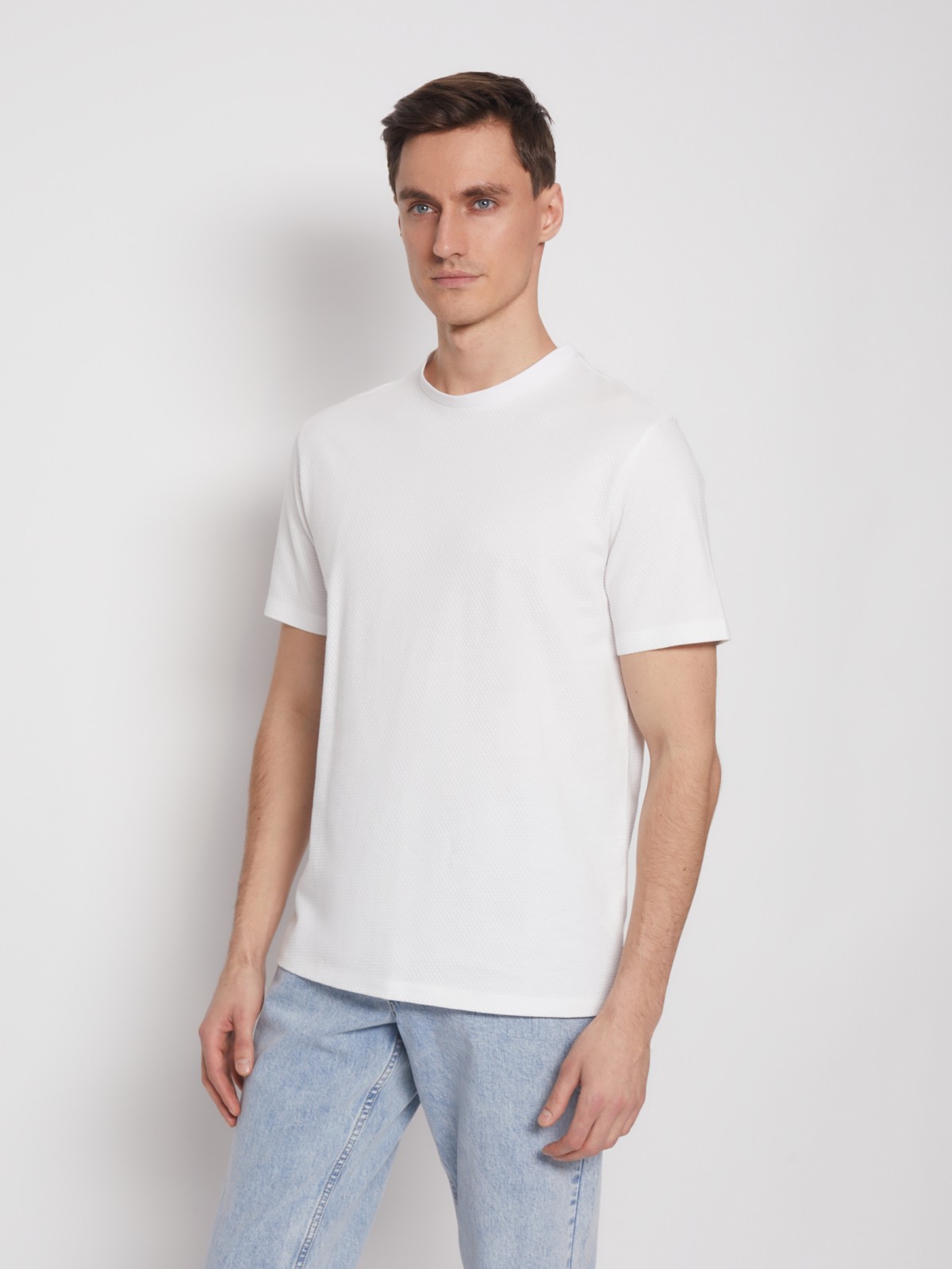 

Футболка мужская Zolla 012233273031 белая 3XL, 012233273031