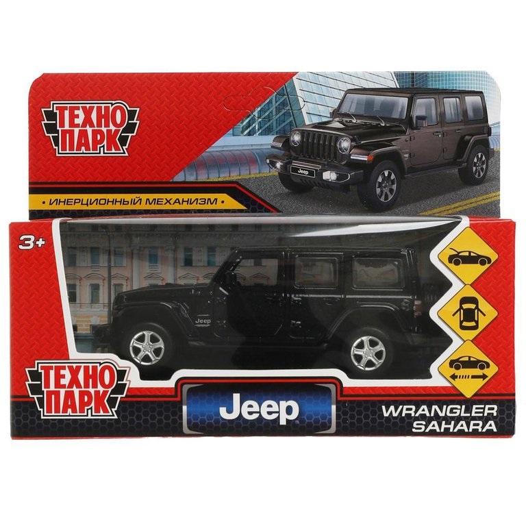 

Модель автомобиля jeep sahara металлическая технопарк ТЕХНОПАРК SAHARA5D12BK, Черный