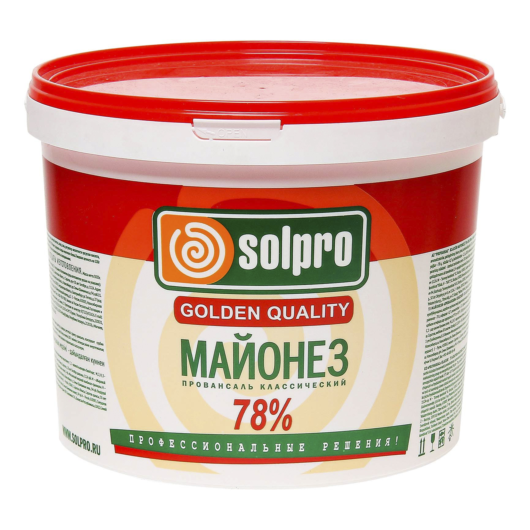 Майонез Solpro Провансаль Классический 78% 5,3 л