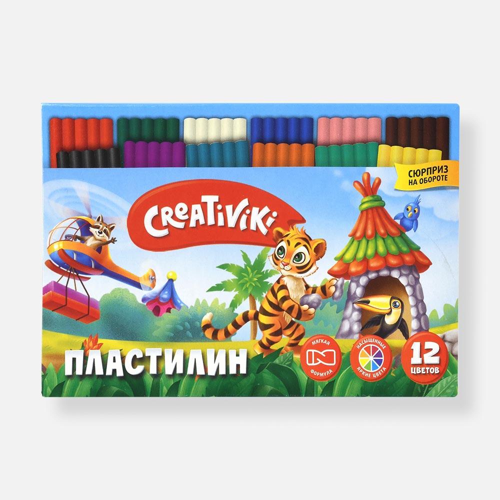 фото Пластилин creativiki 12 цветов, 180 г