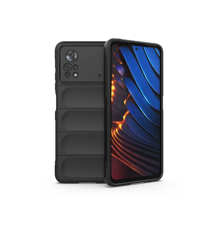 

Противоударный чехол Flexible Case для Xiaomi Poco X4 Pro 5G, Черный
