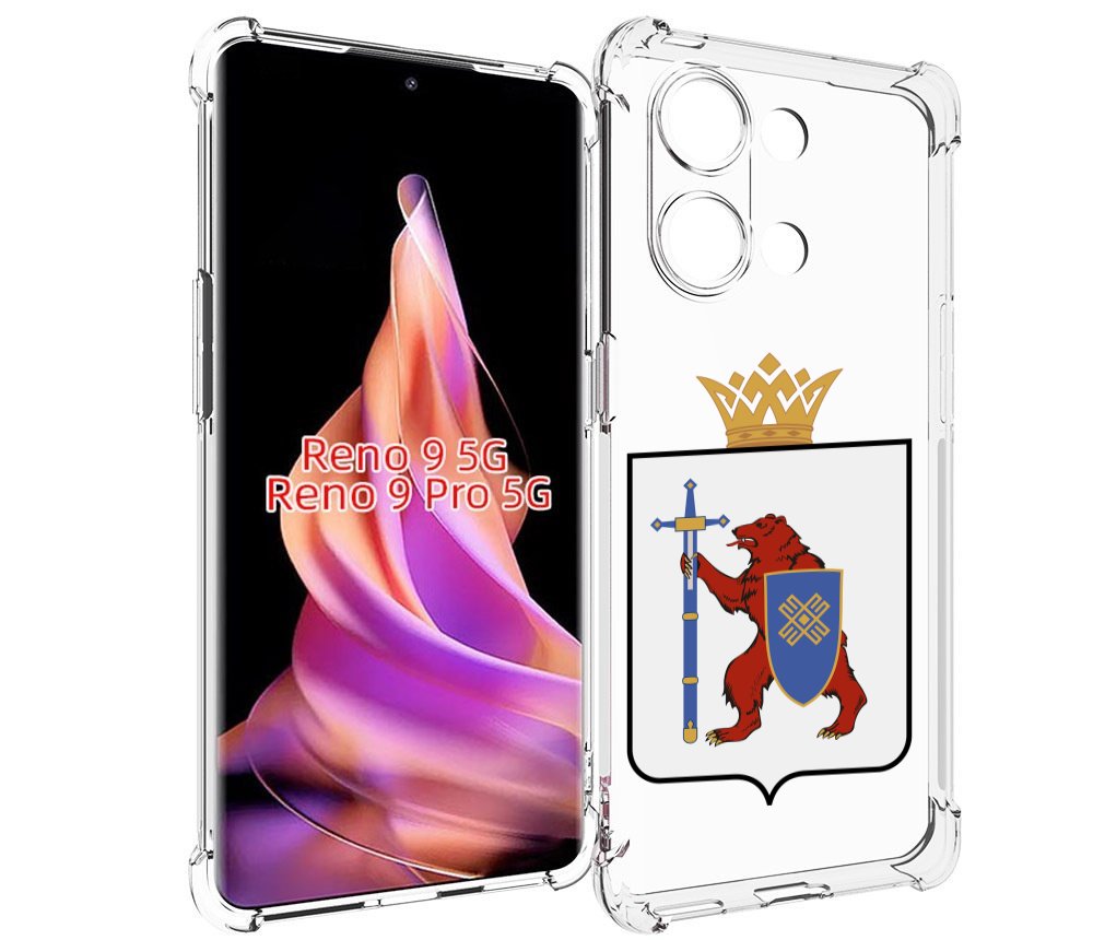 

Чехол MyPads герб-марии-эл-иошкар-ола для Oppo Reno 9/Reno 9 Pro, Прозрачный, Tocco