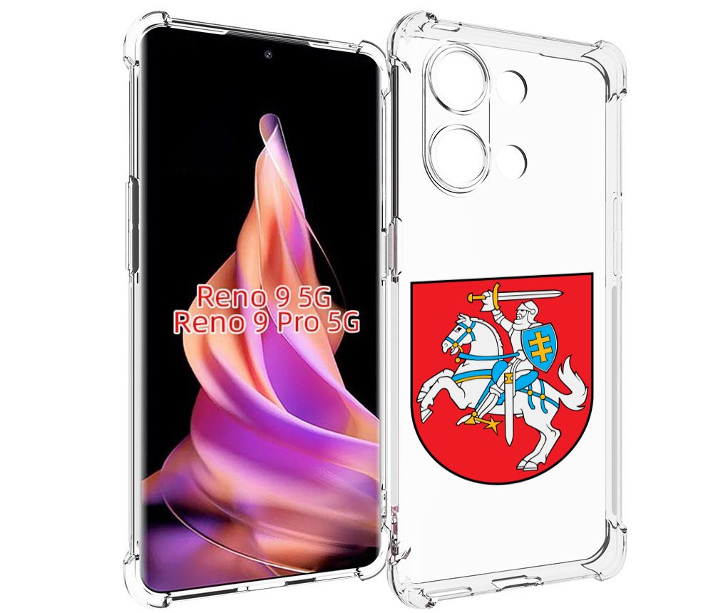 

Чехол MyPads герб-литва для Oppo Reno 9/Reno 9 Pro, Прозрачный, Tocco