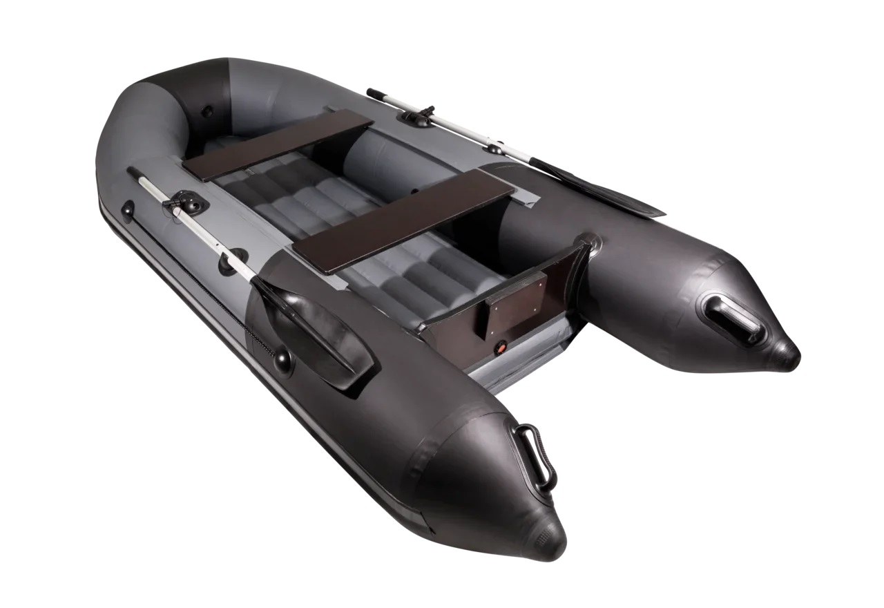Лодка рыболовная Таймень NX 2900 НДНД, цв. графит-черный