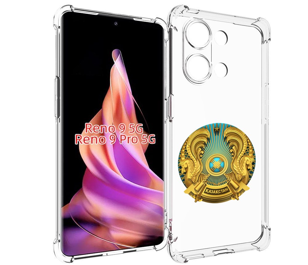 

Чехол MyPads герб-казахстана для Oppo Reno 9/Reno 9 Pro, Прозрачный, Tocco