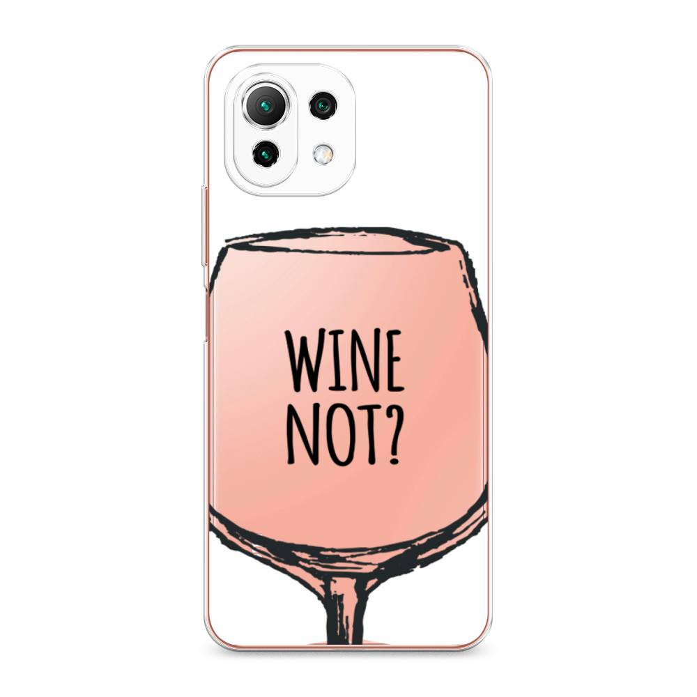 

Чехол на Xiaomi Mi 11 Lite "Wine not white", Белый, 311750-6