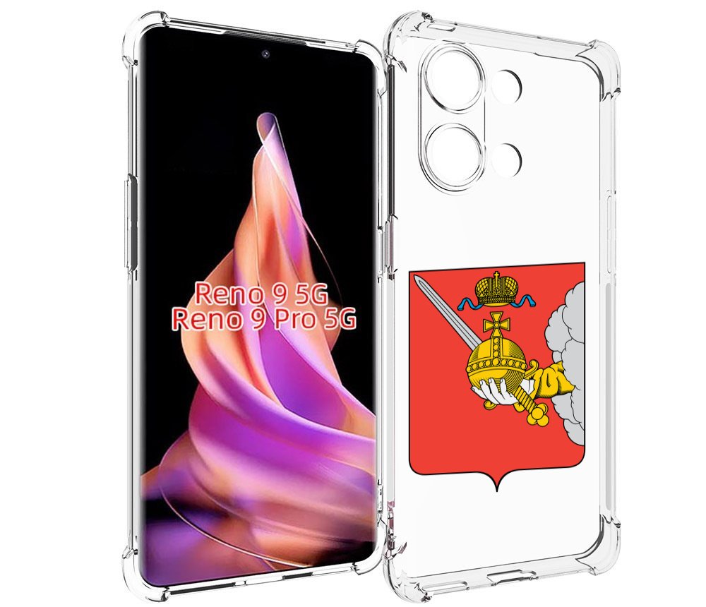 

Чехол MyPads герб-вологодскои-области для Oppo Reno 9/Reno 9 Pro, Прозрачный, Tocco