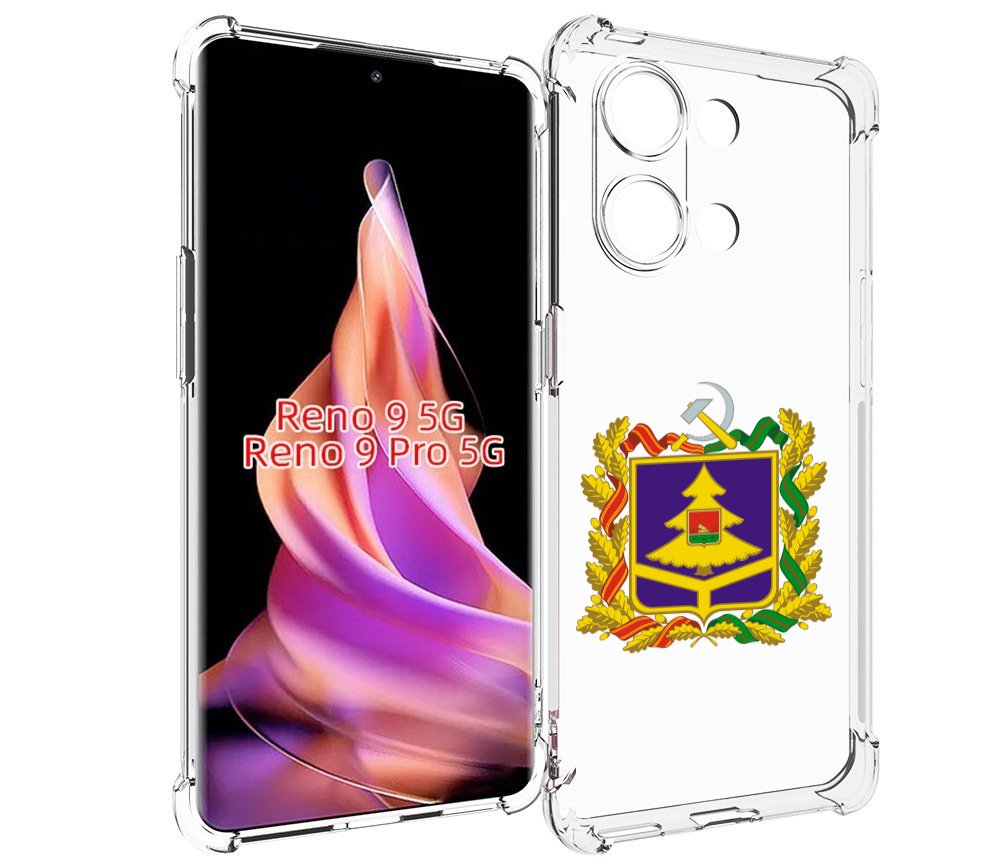 

Чехол MyPads герб-брянскои-области для Oppo Reno 9/Reno 9 Pro, Прозрачный, Tocco