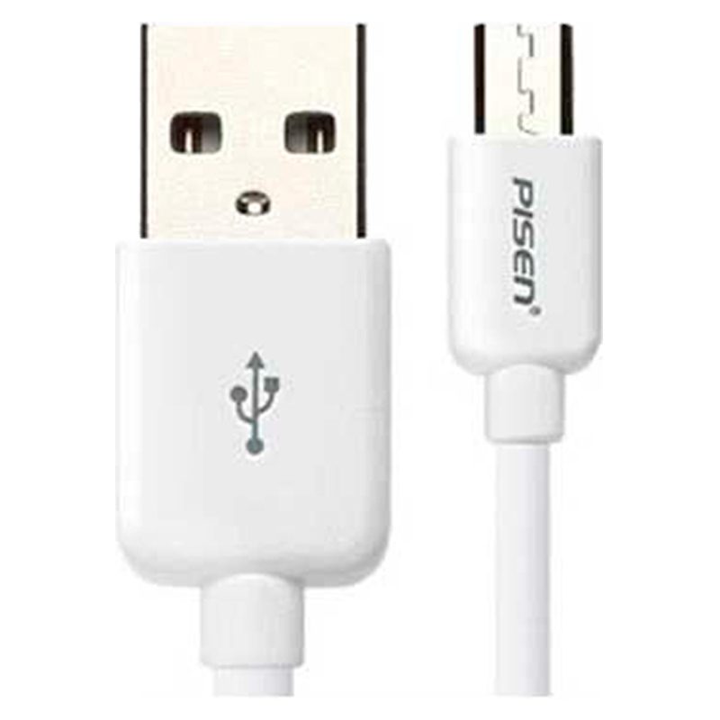 

Дата-кабель USB универсальный MicroUSB Pisen MU01 (80см) (белый)