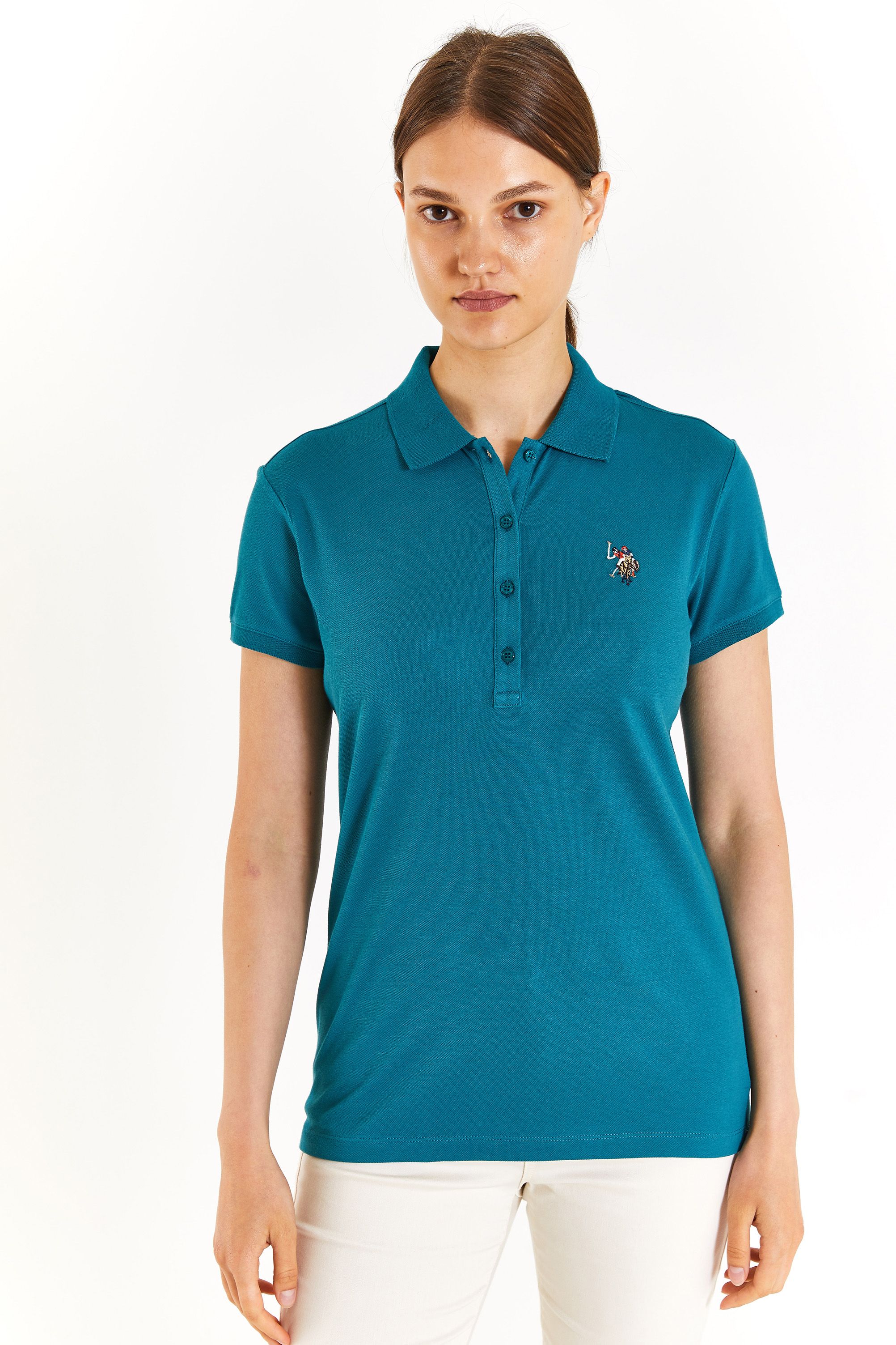 

Футболка женская U.S. POLO Assn. G082SZ0110TP0124-CLR голубая M, Голубой, G082SZ0110TP0124-CLR