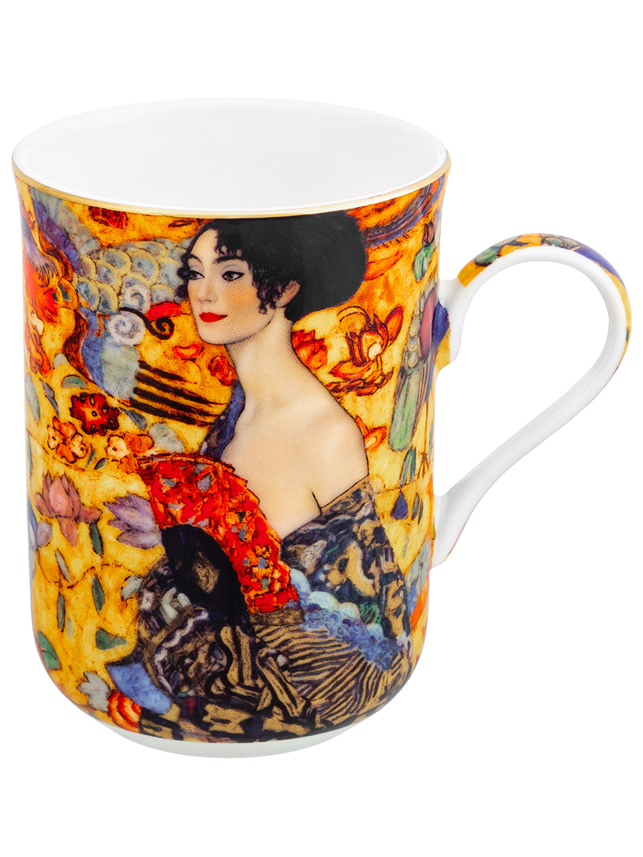 

Кружка Elan Gallery Дама с веером NEW BONE CHINA 320 мл