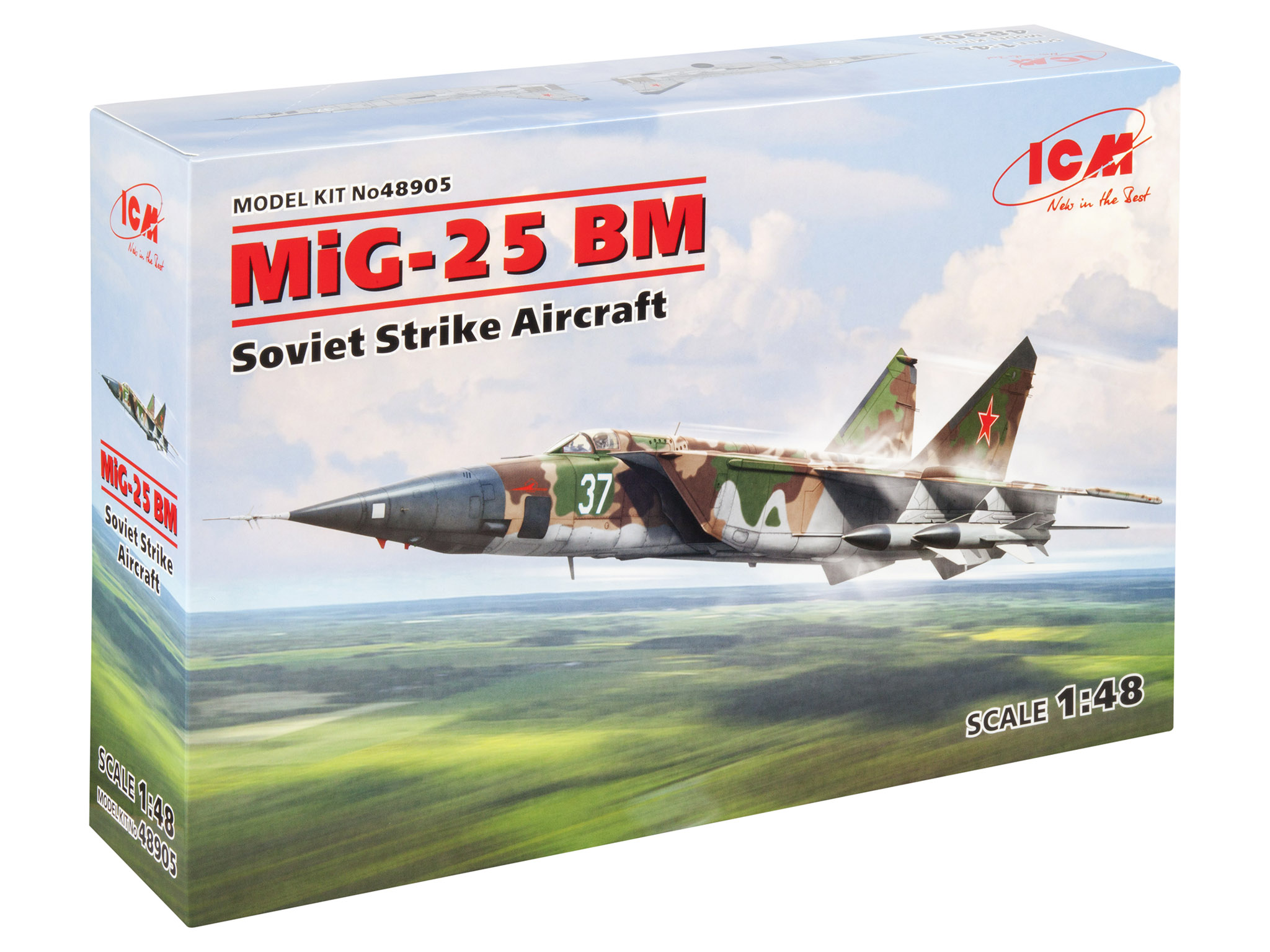 

Сборная модель ICM 1/48 МuГ-25 БМ, Советский противорадарный самолет 48905