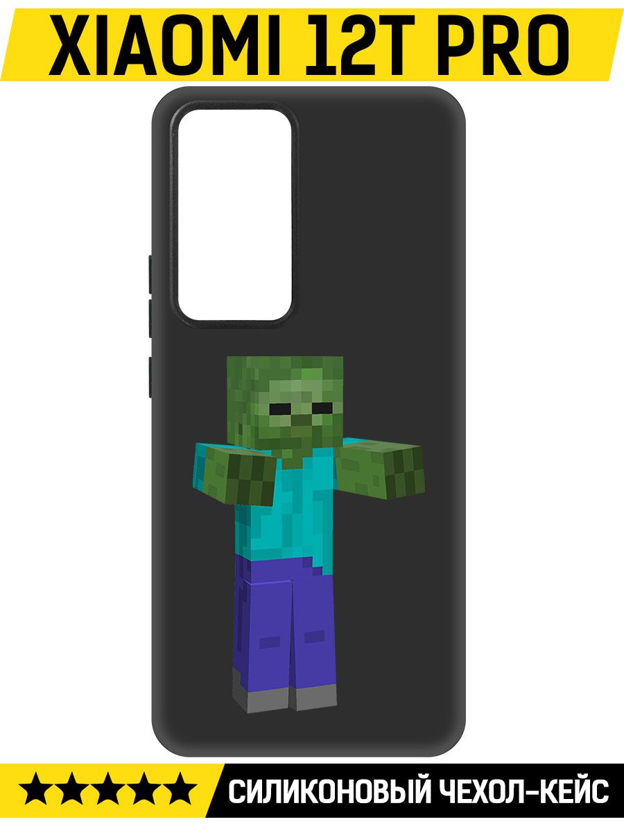 

Чехол-накладка Софт Minecraft-Гигант для Xiaomi 12T Pro, Черный