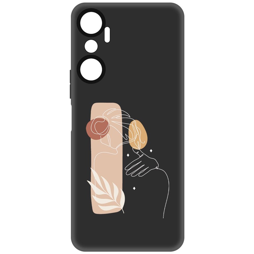 

Чехол-накладка Софт Нежность для Infinix Hot 20, Черный