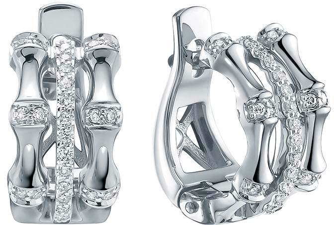 Серьги из белого золота Brilliant Style Jewelry, бриллиант