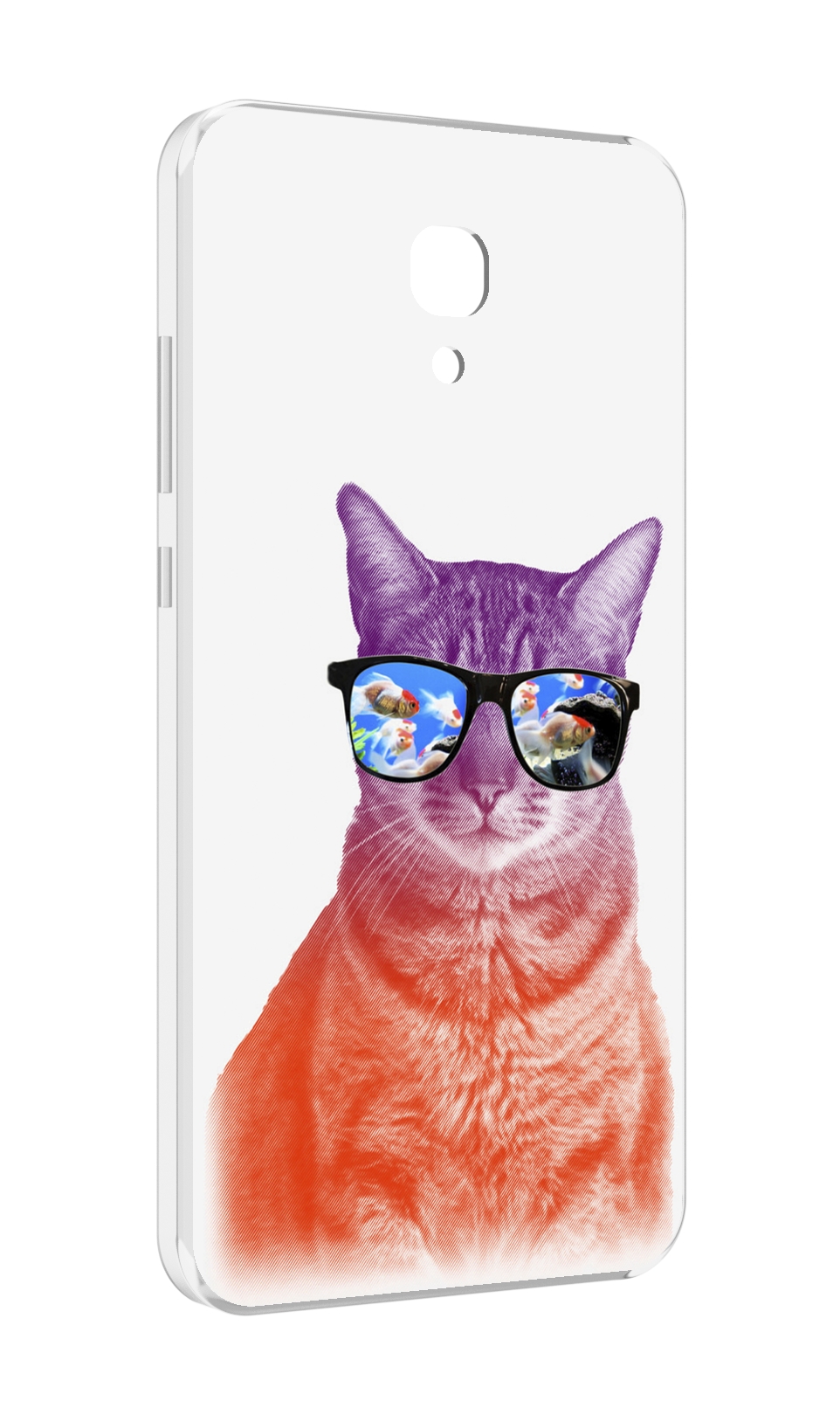 

Чехол MyPads крутой кот-2 для Meizu M6 (M711Q), Прозрачный, Tocco