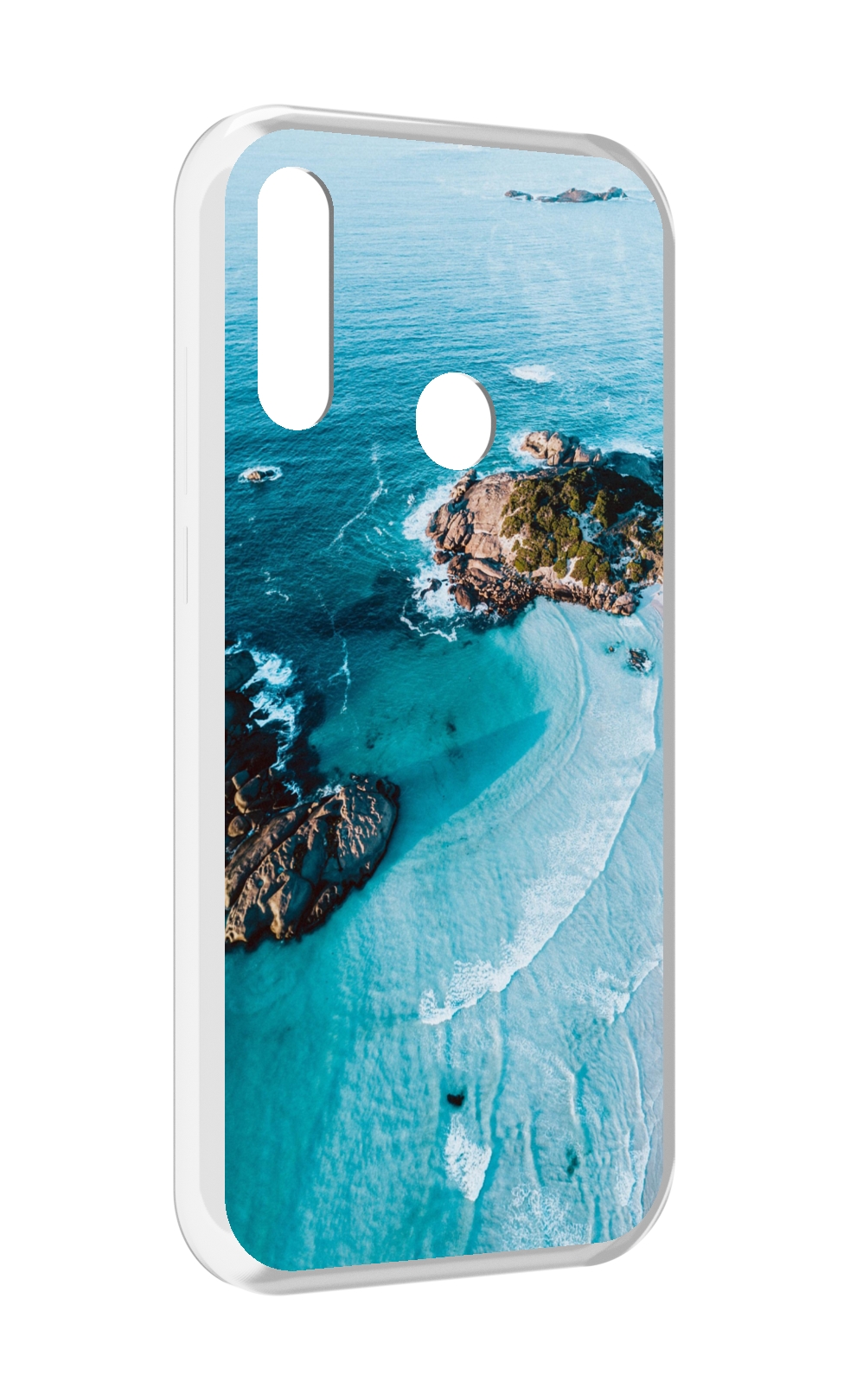 

Чехол MyPads красивый голубой залив для Lenovo Z6 Pro Youth Edition / Z6 Pro Lite, Прозрачный, Tocco