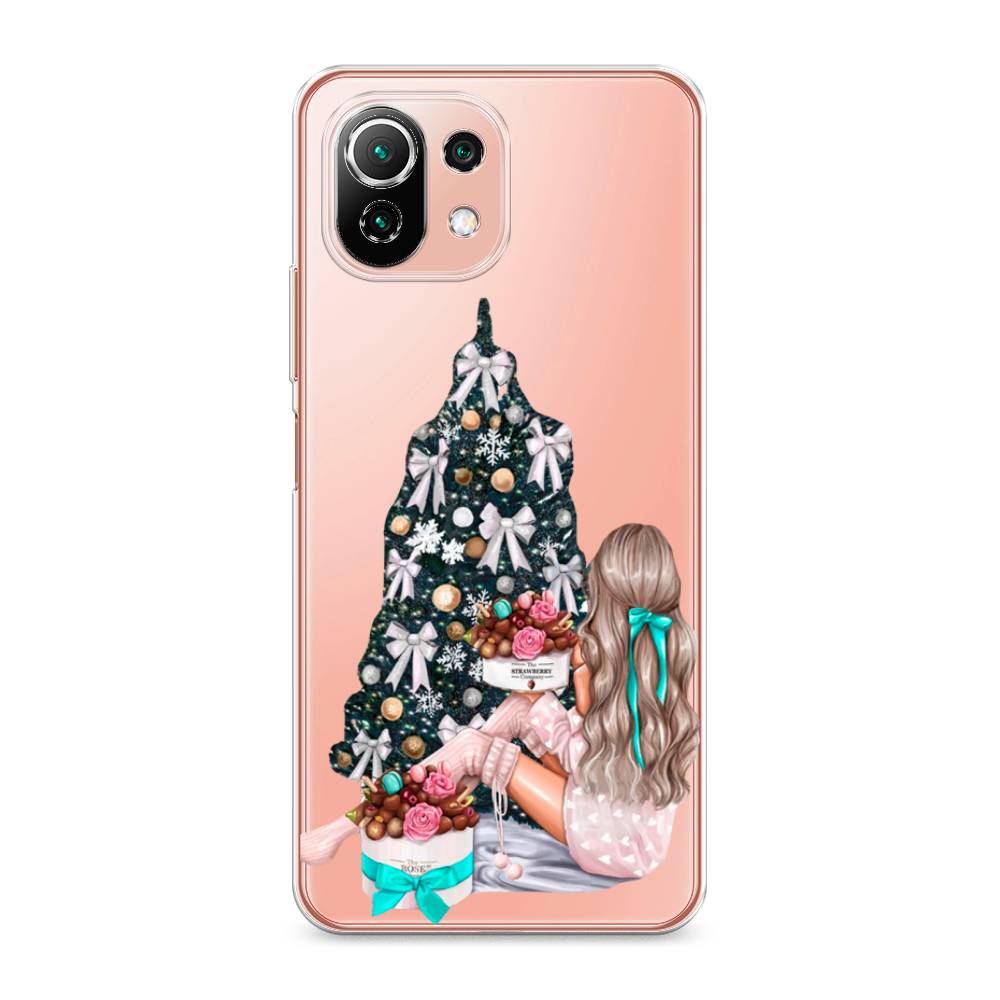 

Чехол на Xiaomi Mi 11 Lite "New Year", Зеленый;бежевый;голубой, 311750-5