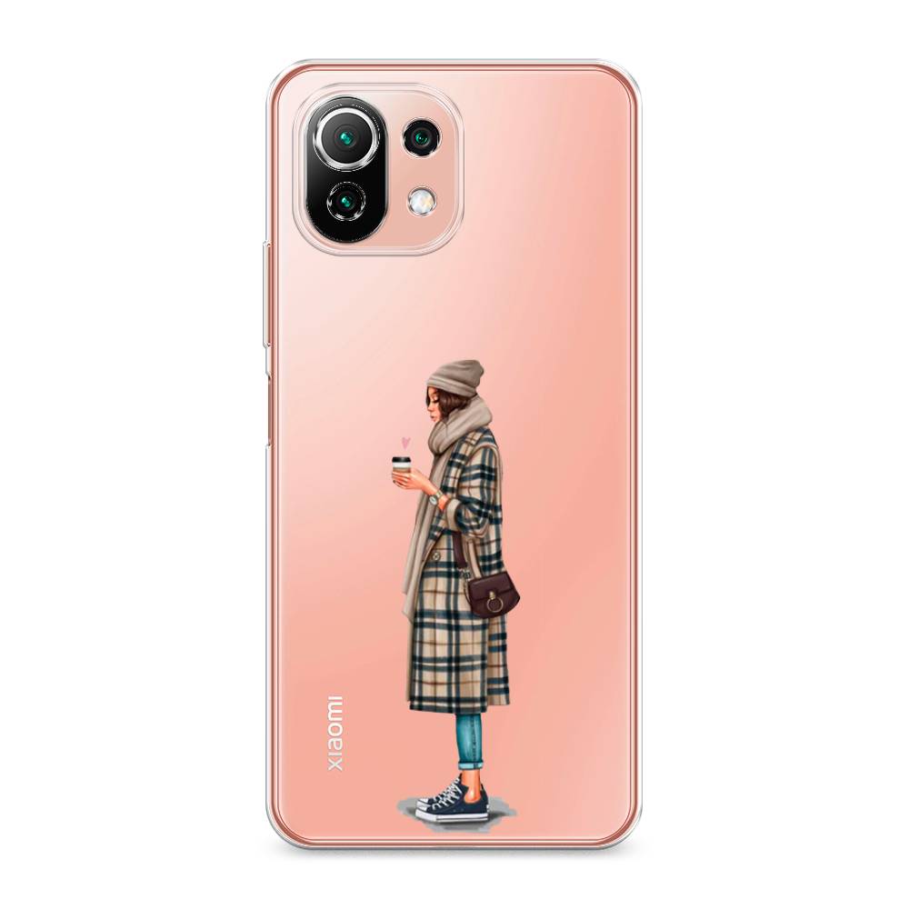 

Чехол на Xiaomi Mi 11 Lite "Утренний кофе", Коричневый;бежевый, 311750-6