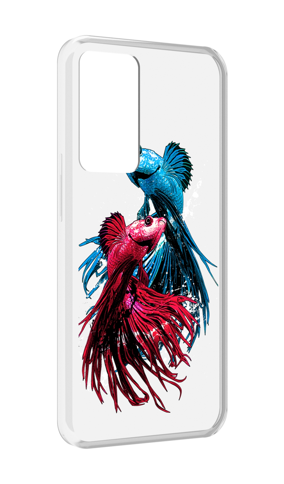 

Чехол MyPads рыбы петушки для OPPO Reno 8 Lite, Прозрачный, Tocco