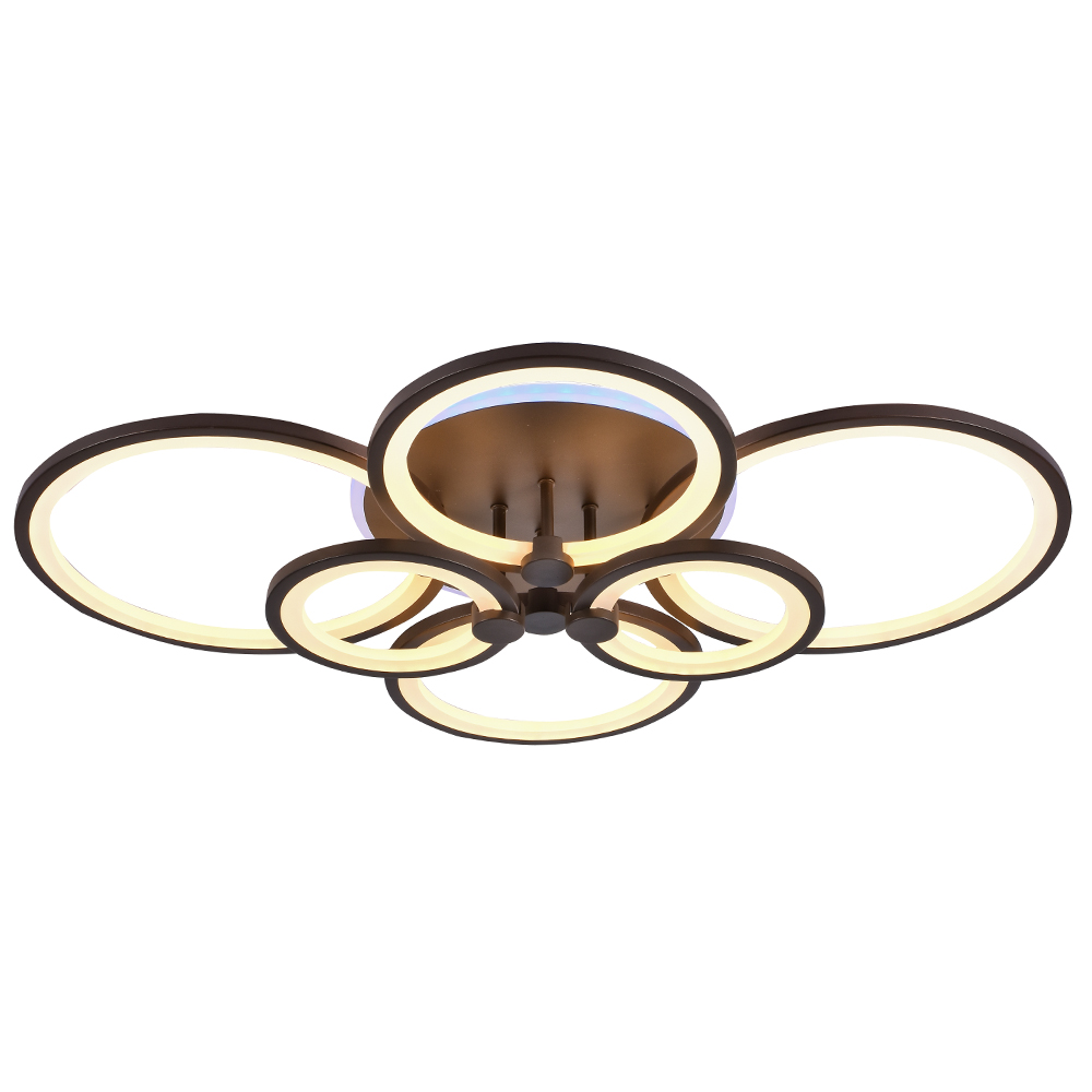 фото Светодиодная люстра profit light 8077/6 cof 168w+8w rgb