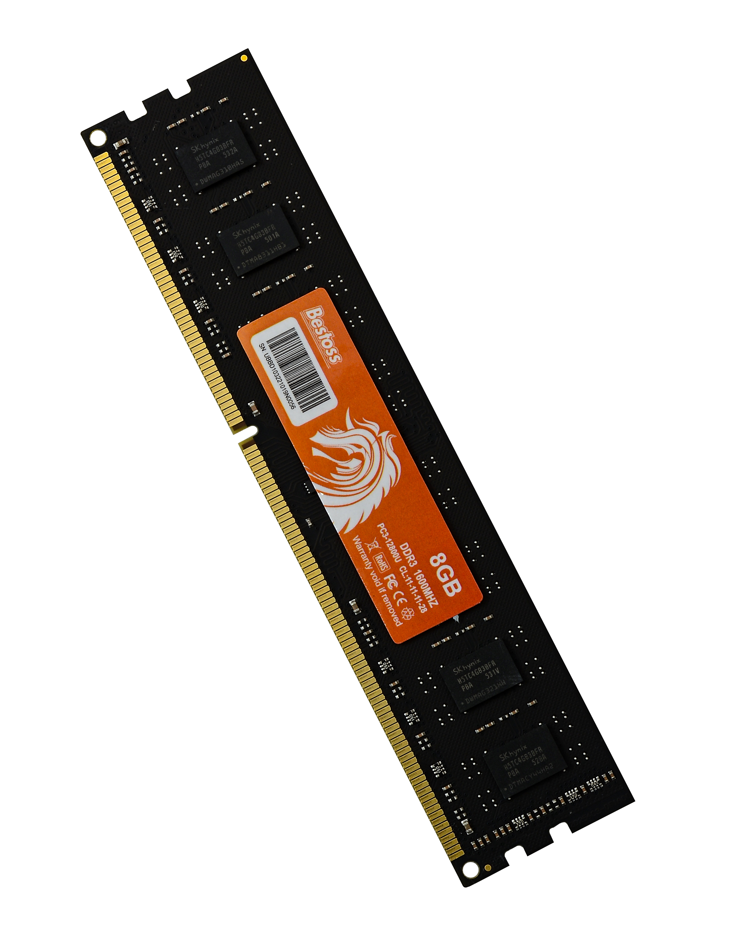 Оперативная память Bestoss DDR3 DIMM 1600MHz (DDR3DIMM1600MHz_8GB), DDR3 1x8Gb, 1600MHz