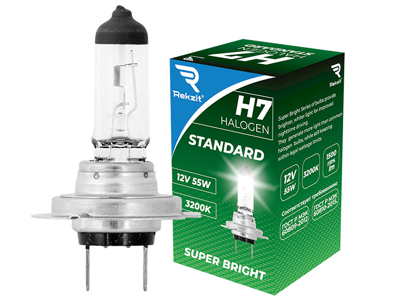 Лампа Rekzit H7 12V 55W Standard 90070