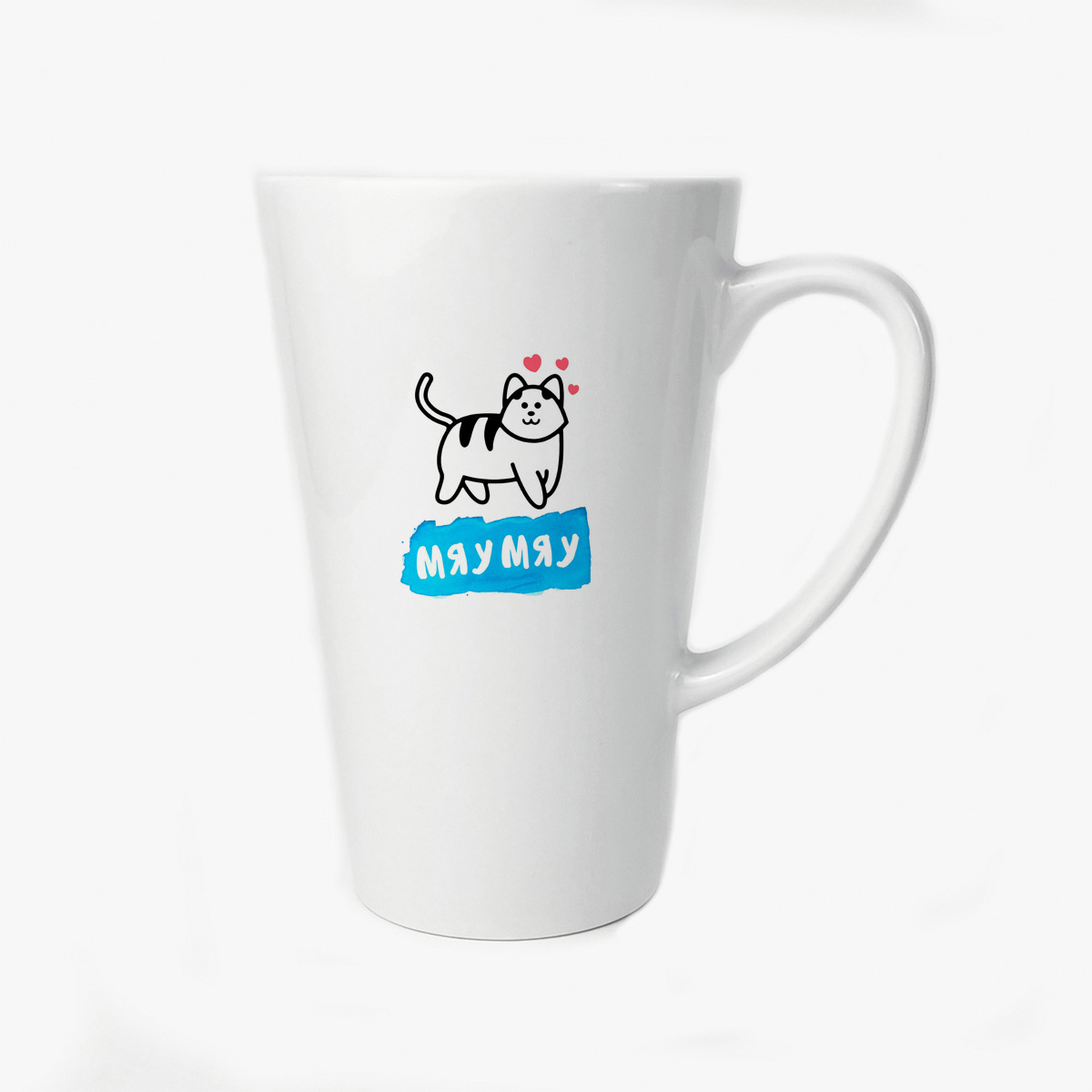 

Большая конусная кружка CoolPodarok Мяумяу