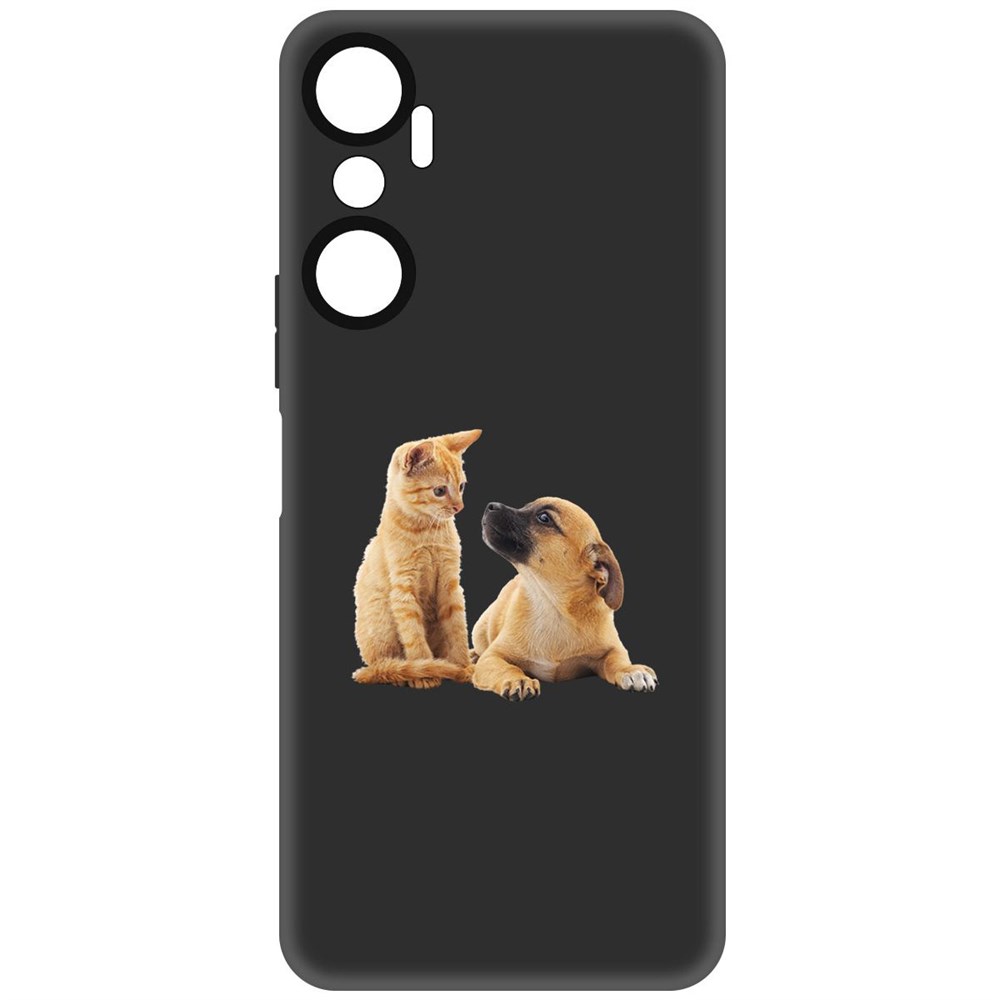 

Чехол-накладка Софт Лучшие друзья для Infinix Hot 20, Черный
