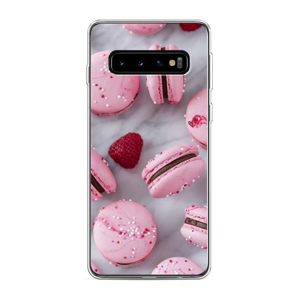 

Чехол Awog на Samsung Galaxy S10 "Макарони с малиной", Разноцветный, 27050-10