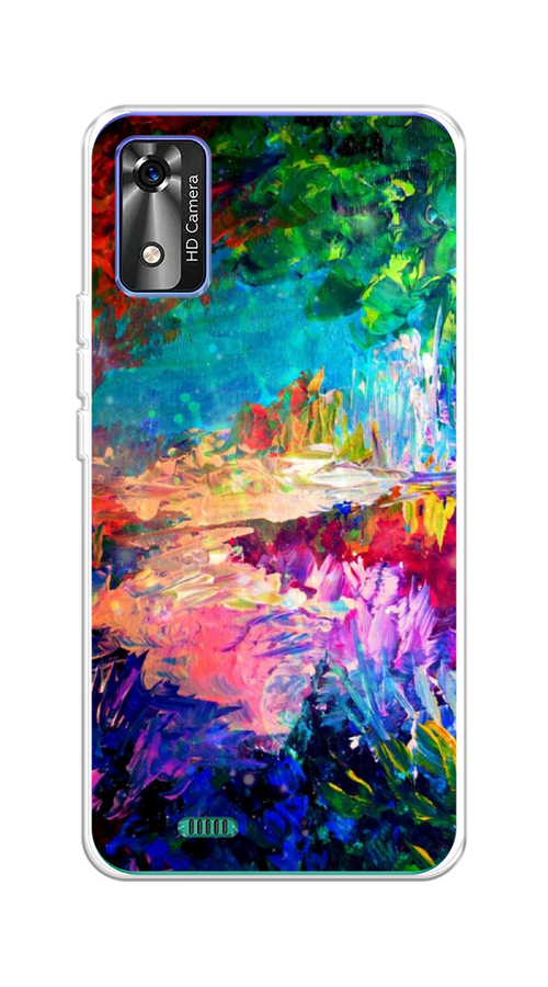 

Чехол на BQ 5565L "Лес-гуашь", Синий;розовый;зеленый, 202050-4