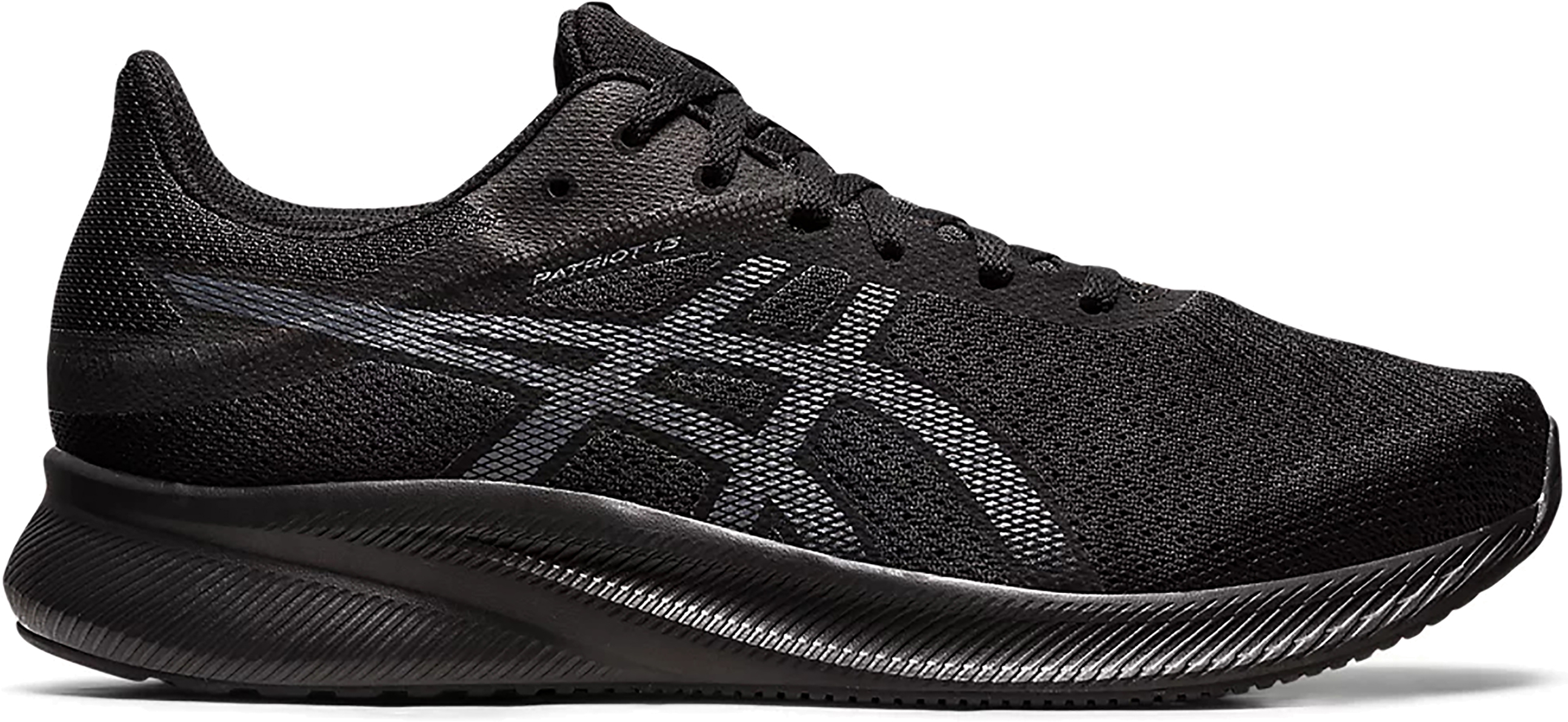 

Кроссовки мужские Asics Patriot 13 черные 12.5 US, Черный, Patriot 13