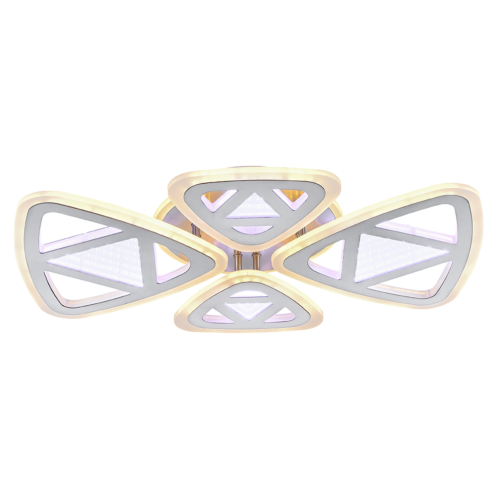 

Светодиодная люстра Profit Light 8016/2+2 WHT 112W+48W BL+YL