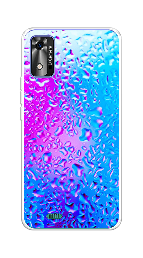 

Чехол на BQ 5565L "Капли на стекле", Бирюзовый;розовый, 202050-3