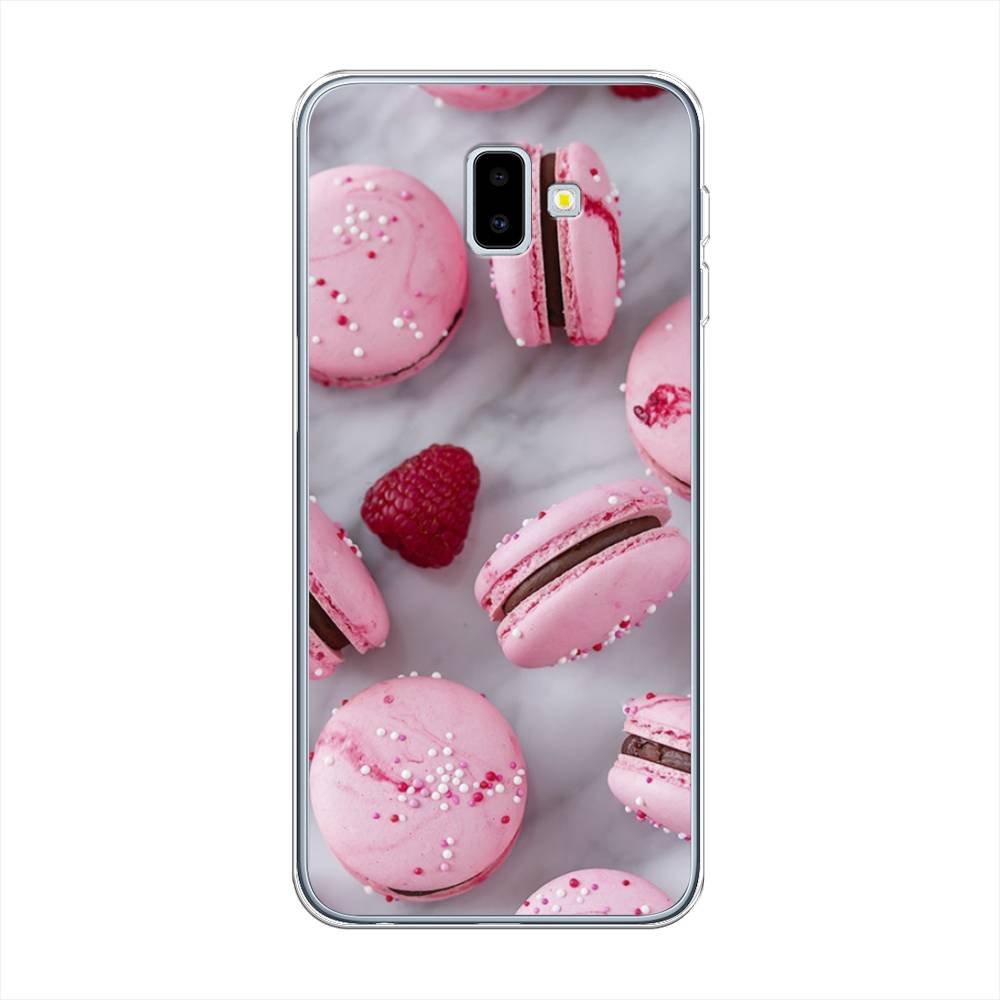 

Чехол Awog на Samsung Galaxy J6 Plus 2018 "Макарони с малиной", Разноцветный, 26950-10