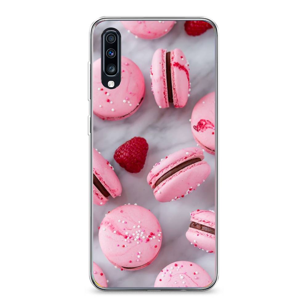 

Чехол Awog на Samsung Galaxy A70 "Макарони с малиной", Разноцветный, 28150-10