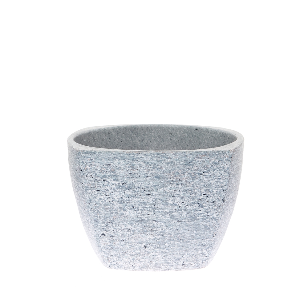 фото Кашпо студия-декор серый камень керамическое серый 2,9 л