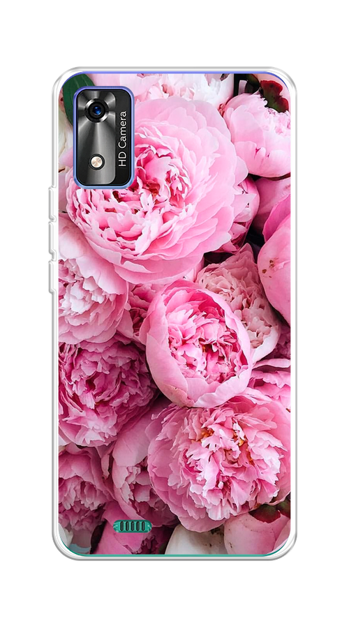 

Чехол на BQ 5565L "Розовые пионы", Бежевый;розовый, 202050-2