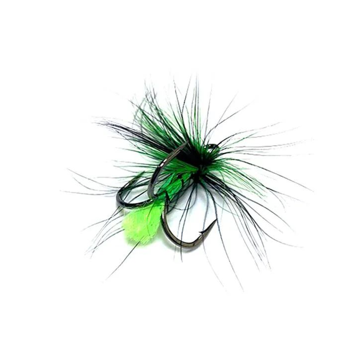 

Крючки Тройные ST-36 BC с Мушкой/Color-Black Neon Green (12 mm) #10, Черный, ST-36