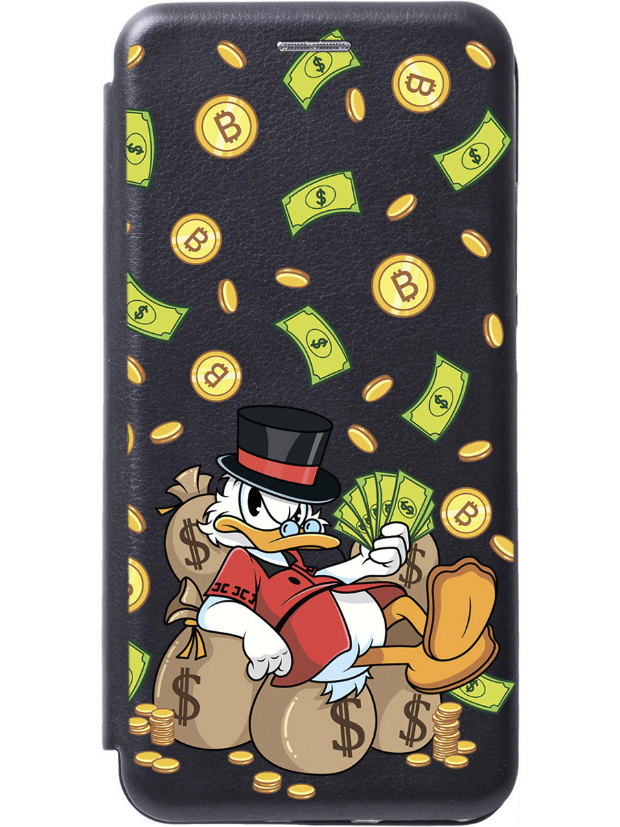 

Чехол-книжка на Realme C30 с принтом "Богатый Скрудж" черный, Черный;прозрачный;белый;зеленый, 766400271