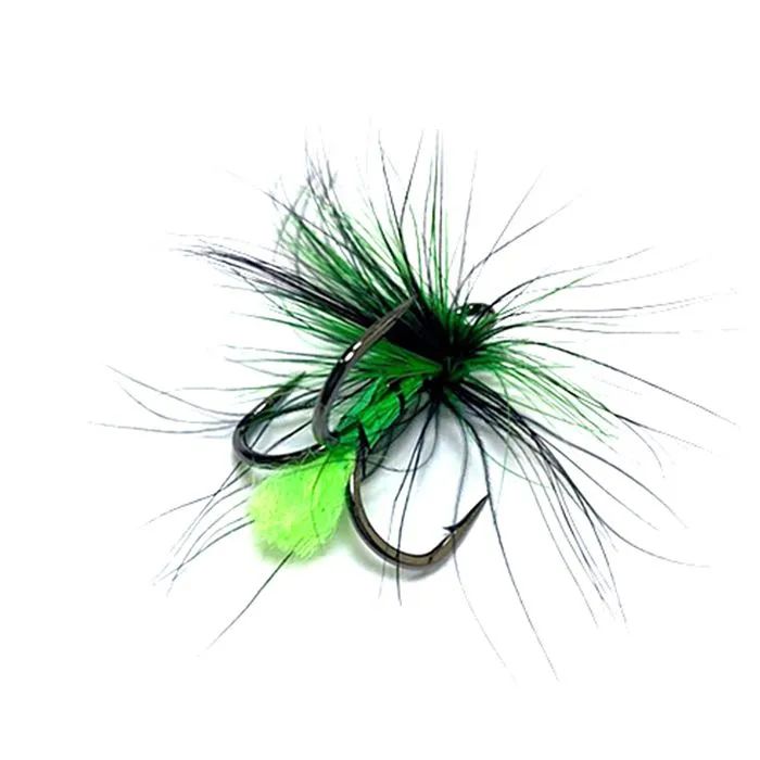 

Крючки Тройные ST-36 BC с Мушкой/Color-Black Neon Green (16 mm) #6, Черный, ST-36