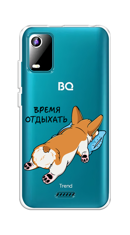 

Чехол на BQ 5560L "Корги отдыхает", Черный;коричневый;голубой, 201950-1