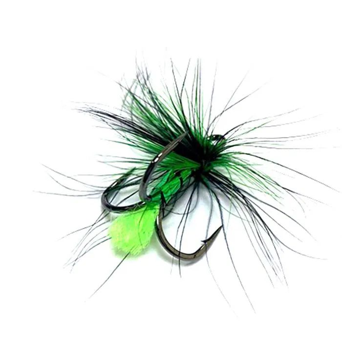 

Крючки Тройные ST-36 BC с Мушкой/Color-Black Neon Green (24 mm) #2, Черный, ST-36