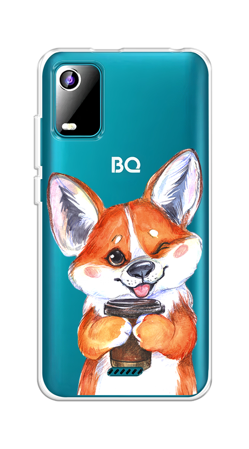 

Чехол на BQ 5560L "Корги с кофе", Оранжевый;белый, 201950-4