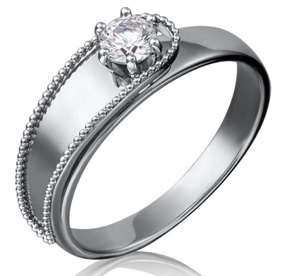 

Кольцо из золота р.  PLATINA jewelry 01-5206-00-501-1120-67, фианит, 01-5206-00-501-1120-67