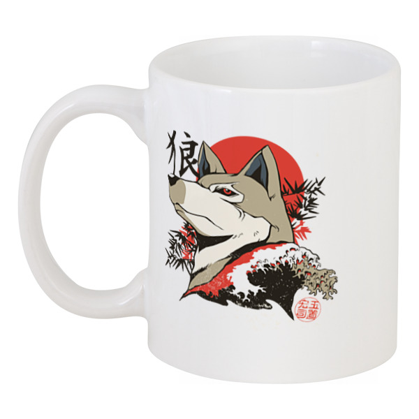 

Кружка Printio Japanese wolf, Разноцветный